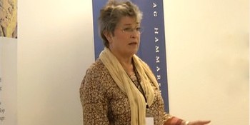 Cecilia Ruben speaking at the Tällberg Foundation’s One Day for the Future, Stockholm, August 2010