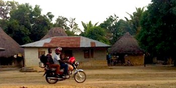 A village near Makeni, Sierra Leone, where SEI is studying the impact of a major bioenergy project