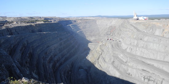 Bolidens gruva Aitik i Gällivare i norra Sverige