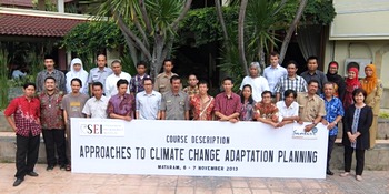 The workshop participants in Mataram, in Indonesia. Follow-up training will be provided remotely.
