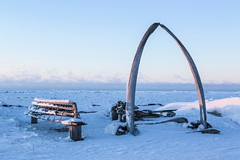 A view of the ice last March in Barrow, Alaska, the northernmost point of the U.S. 
