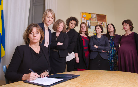 The referral of the Swedish climate law is signed by Isabella Lövin. Photo credit: Johan Schiff (public domain)