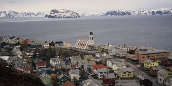 Arctic village.