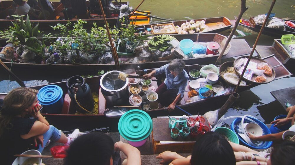 River market in Vietnam