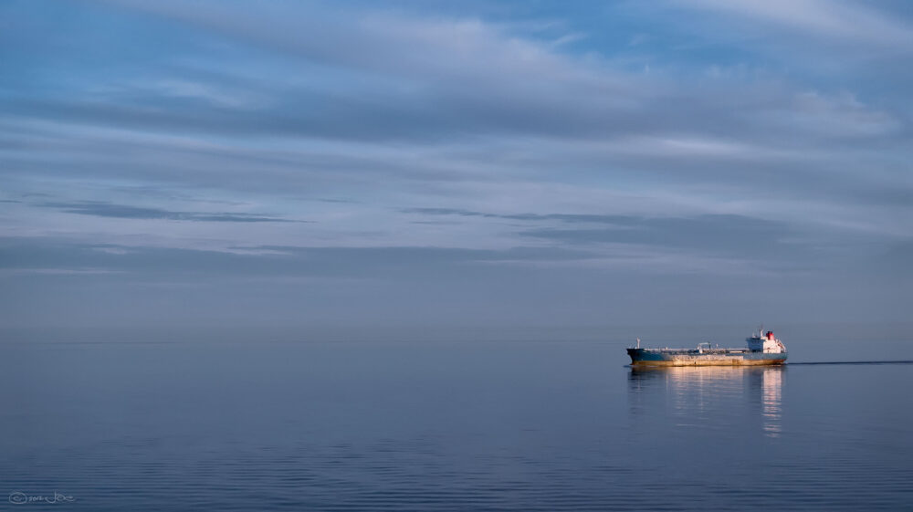 Ship on Baltic Sea