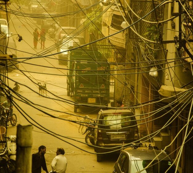Smog in Delhi, India