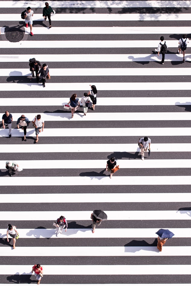 Japanese street crossing