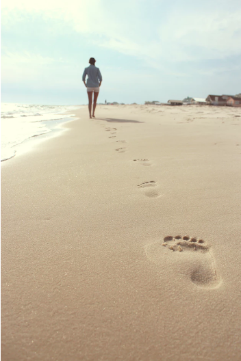Footprint in the sand