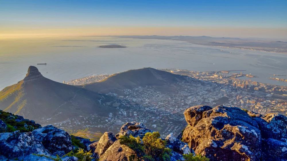 aerial shot of mountain
