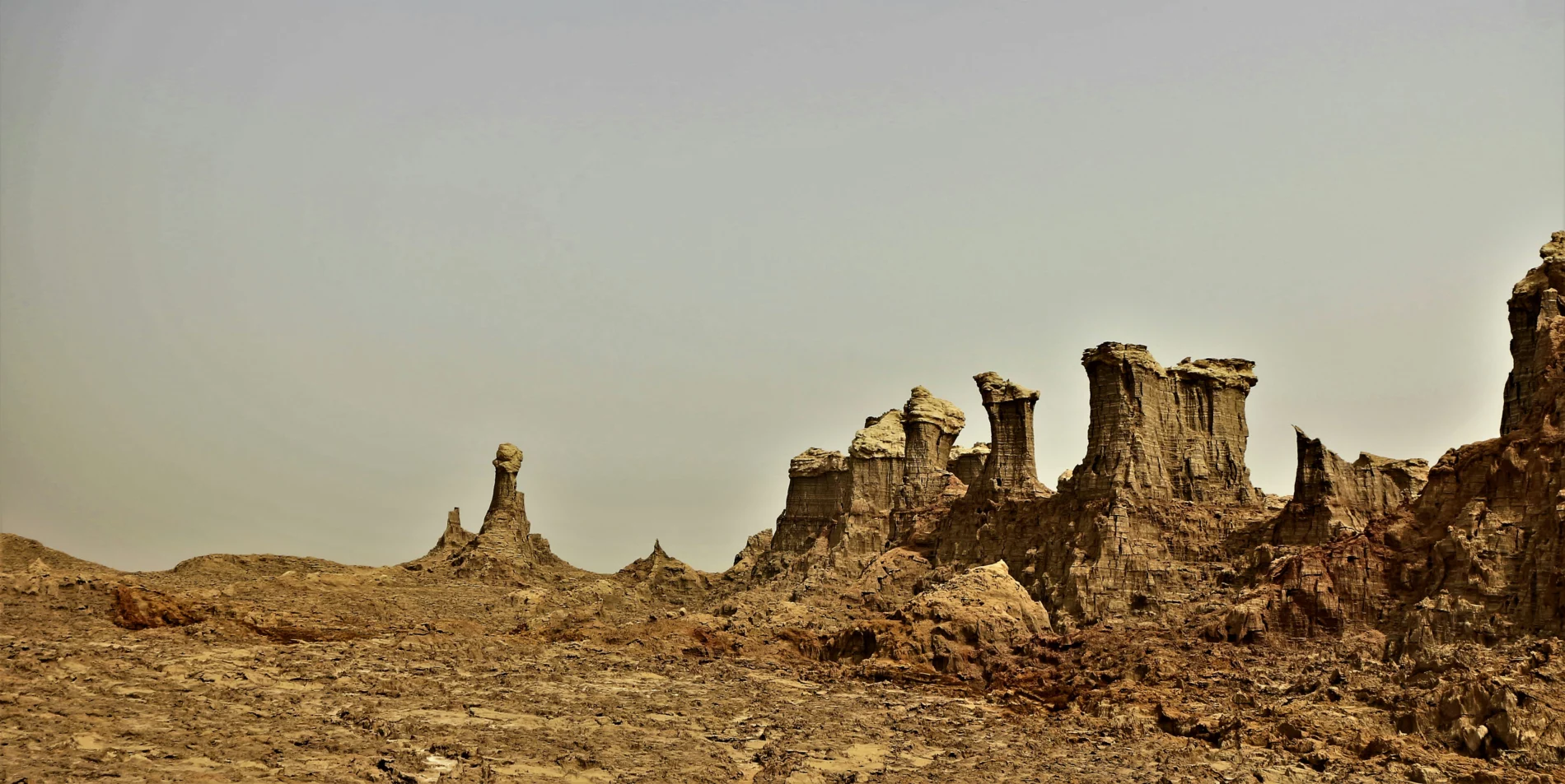 towering rock formation