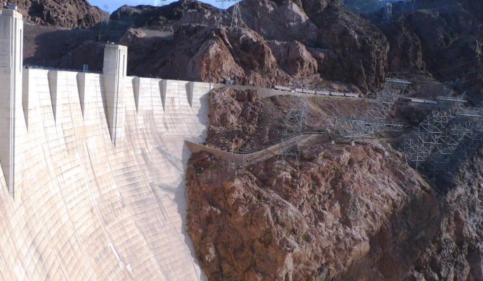 Transmission lines in the Hoover dam