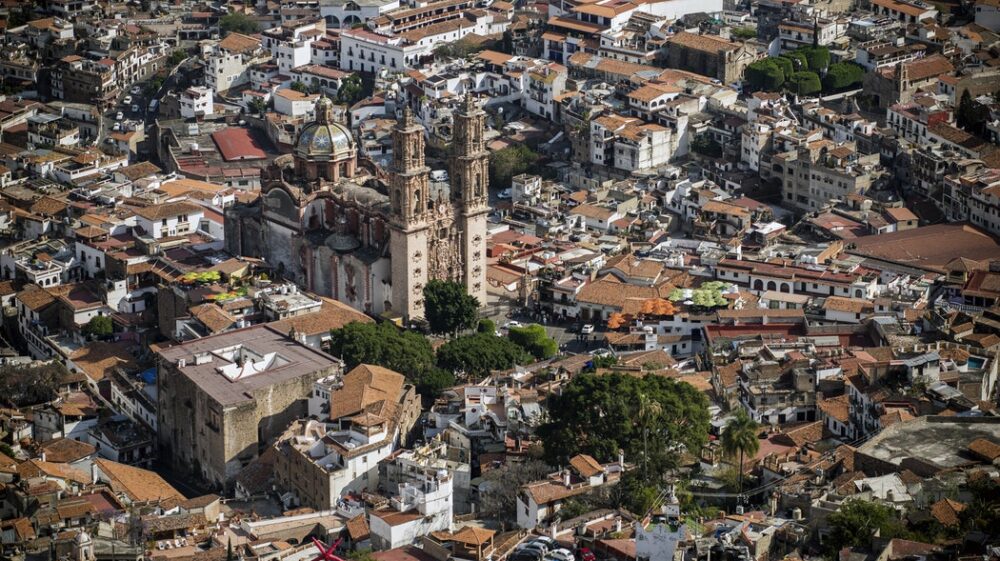 Mexican city from above