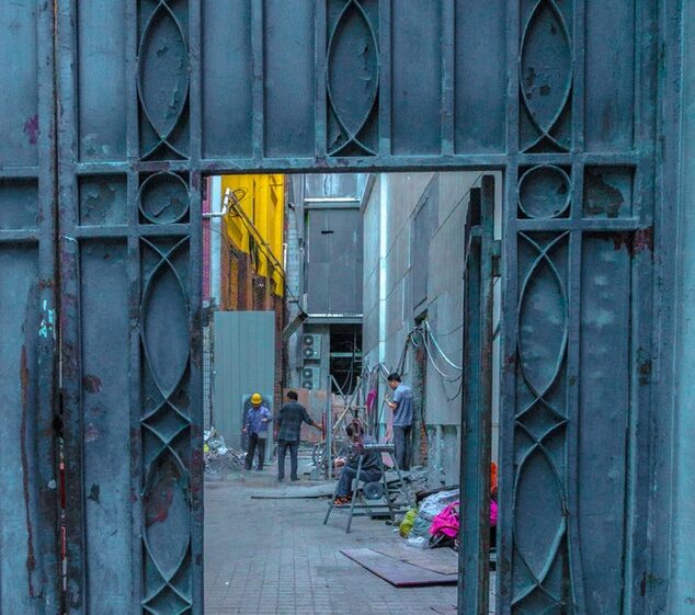 Backstreet in Shanghai, China