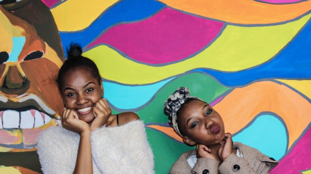 Two girls in Zimbabwe