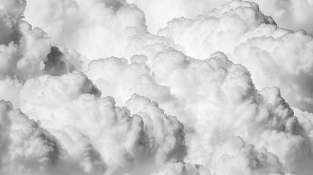 white clouds