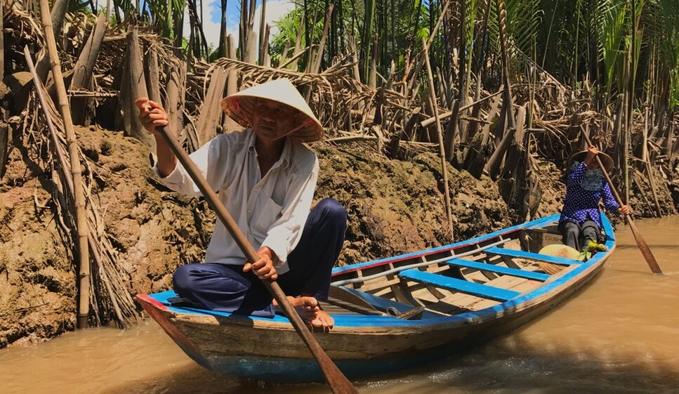 Boat on Vietnam river