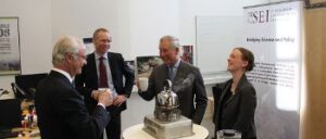 His Majesty Carl-Gustaf XVI and HRH Prince of Wales having tea
