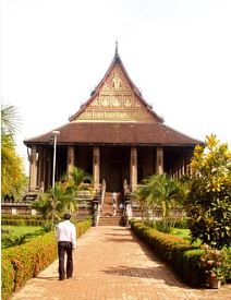 Tempel in Vientiane, Laos