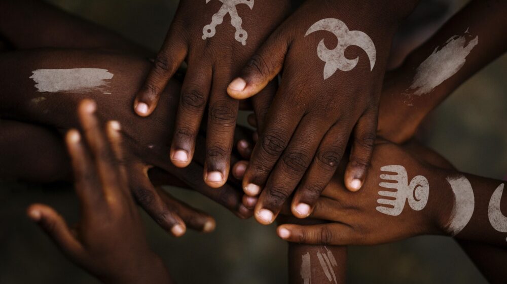 Group of hands