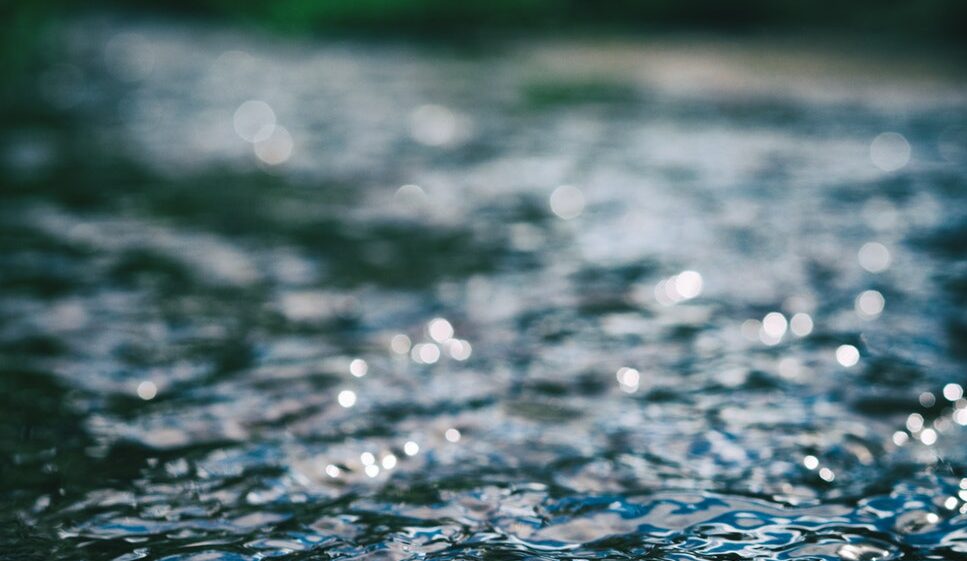 Water surface of river