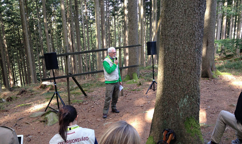 Leif Olofsson at Sydved, sharing his experiences from Cylcone Gudrun