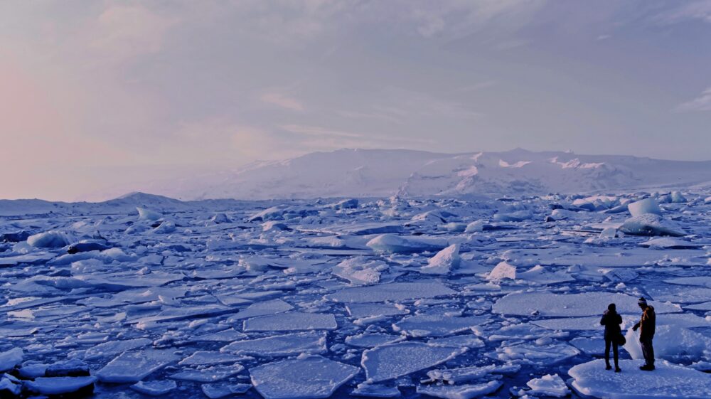 Melting ice