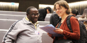 Linn Persson and Prof. Jamidu Katima