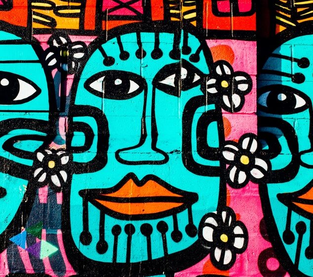 Murial with the word equal
