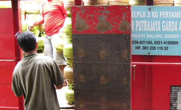 An LPG distributor in East Java, Indonesia