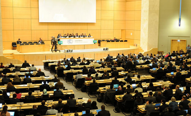 The opening plenary at the UN Climate Change Conference in Geneva, February 2015
