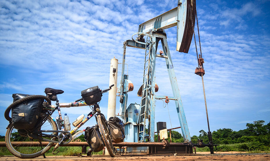 An oil pump in the Zaire region of Angola
