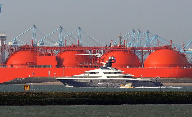 Large tanker ship