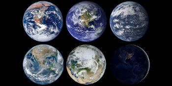 Satellite picture of the earth