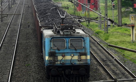 Train loaded with coal