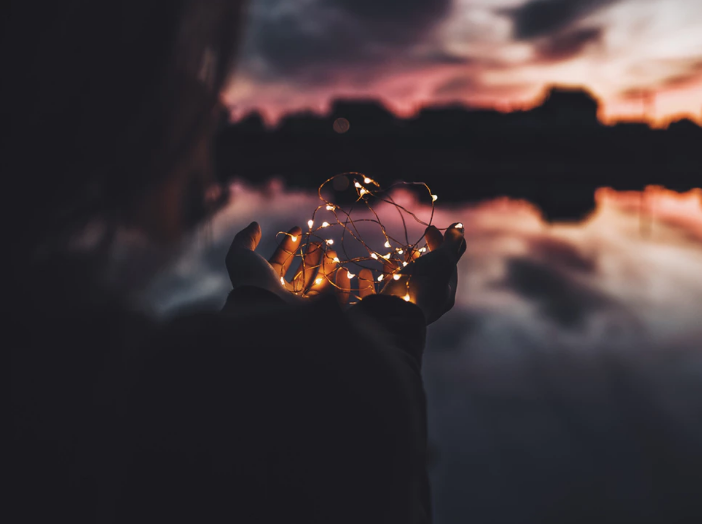 Lights in hand