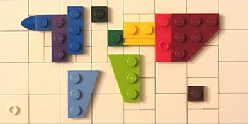 Lego pieces of world