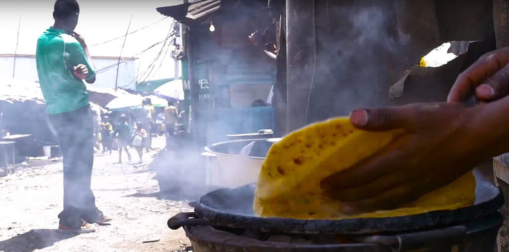 Food vendor and cookstove, Nairobi, Kenya