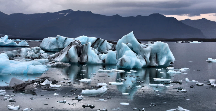 Melting glacier