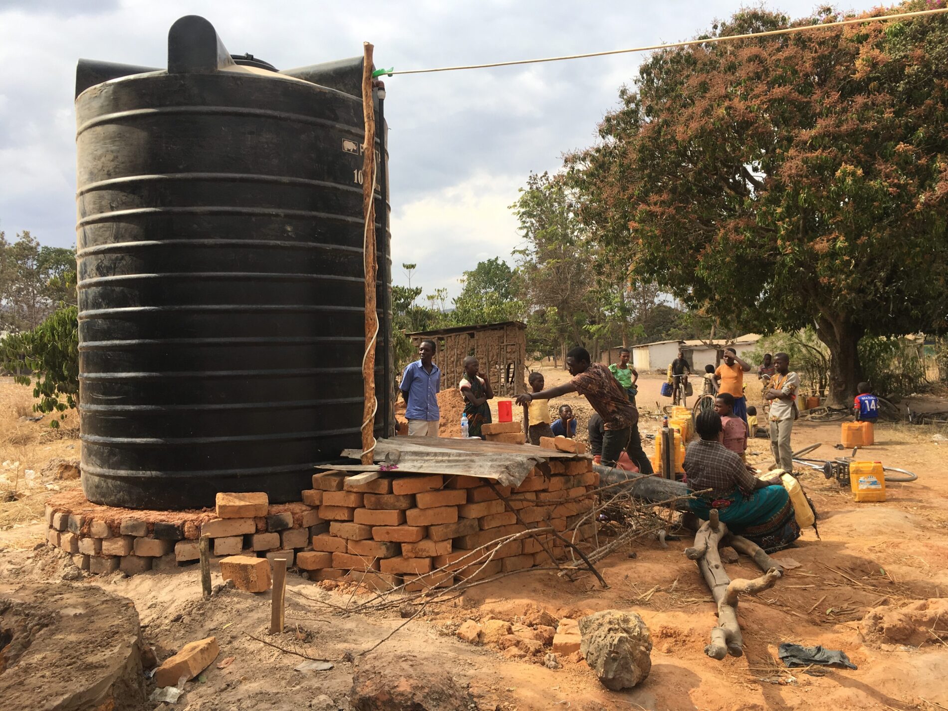 A borehole from where Martin sells water to the villagers