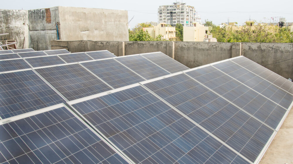 Rooftop solar plant in India
