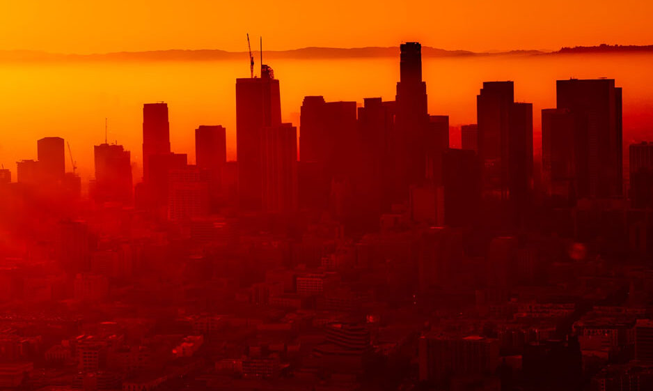 Hazy buildings