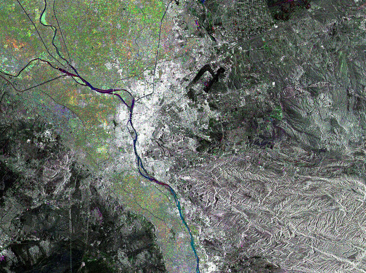 arial shot of landscape