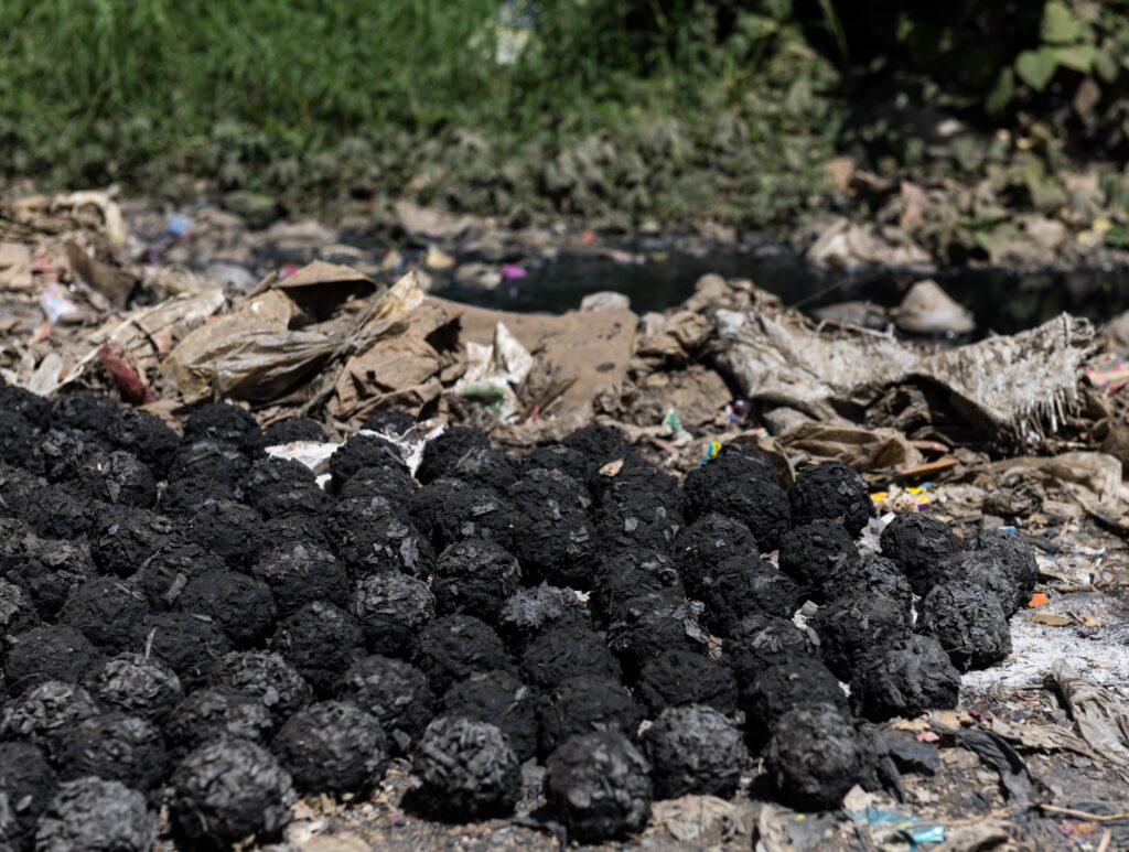 Charcoal balls made from ashes and waste charcoal sediments that some community members use as a clean energy. It is said to be longer lasting, smokeless and high energy
