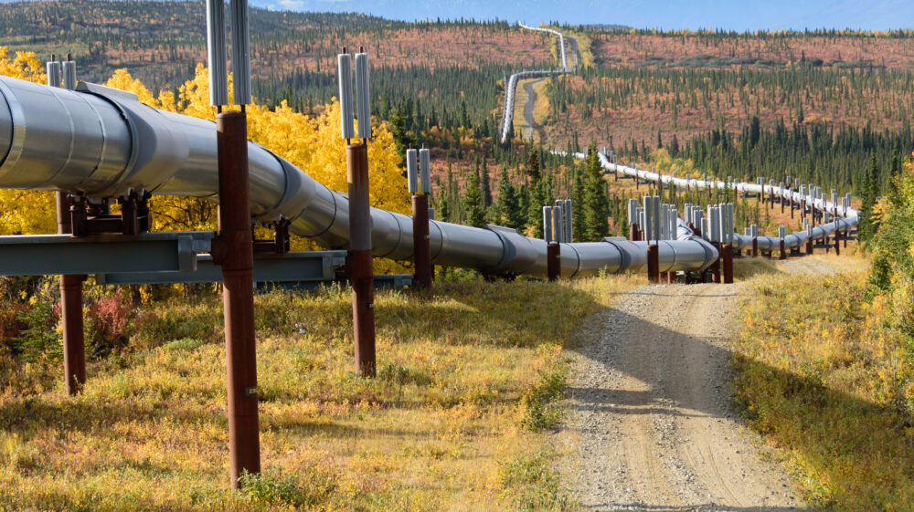 pipline tundra trans-Alaska arctic autumn