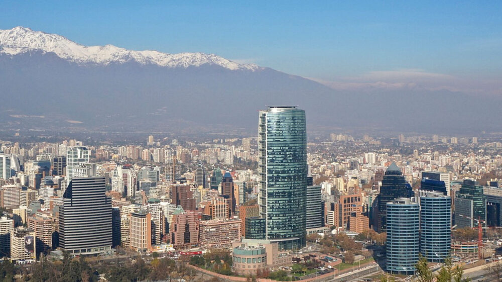 Smog over Santiago, Chile