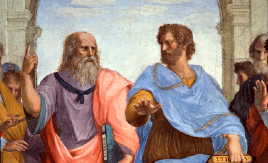 Painting of two ancient philosophers