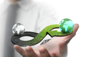 Green circular economy concept. Credit: Getty Images / BsWei