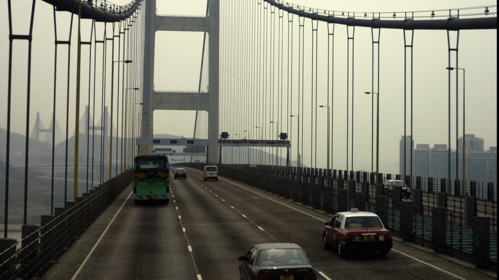 forward view from driving across a bridge