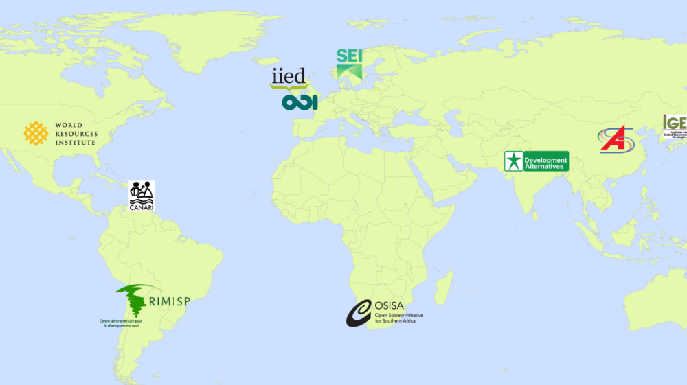 World map showing headquarters of the IRF members
