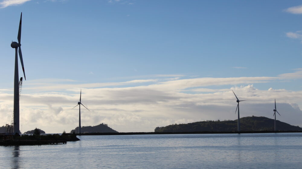 wind farm in Seychelles